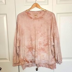 Found in LA size S peach tye dyed sweatshirt